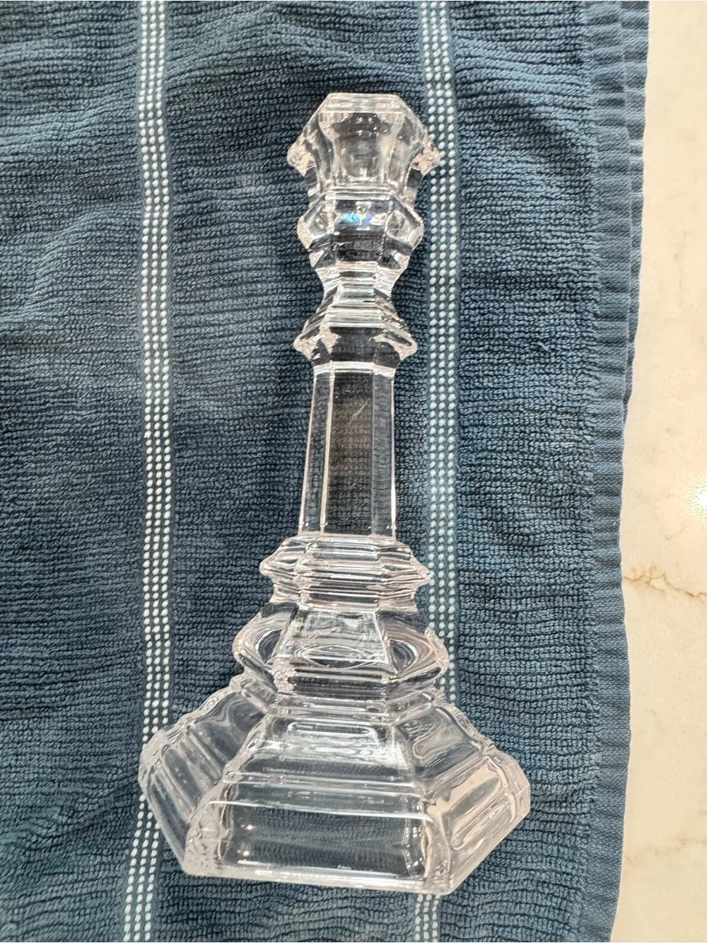 Tiffany’s rare vintage Plymouth crystal candlesticks set of 2